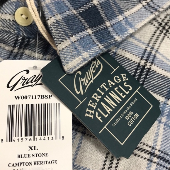 Men's Grayers Campton Heritage Plaid Flannel Shirt - Picture 5 of 7
